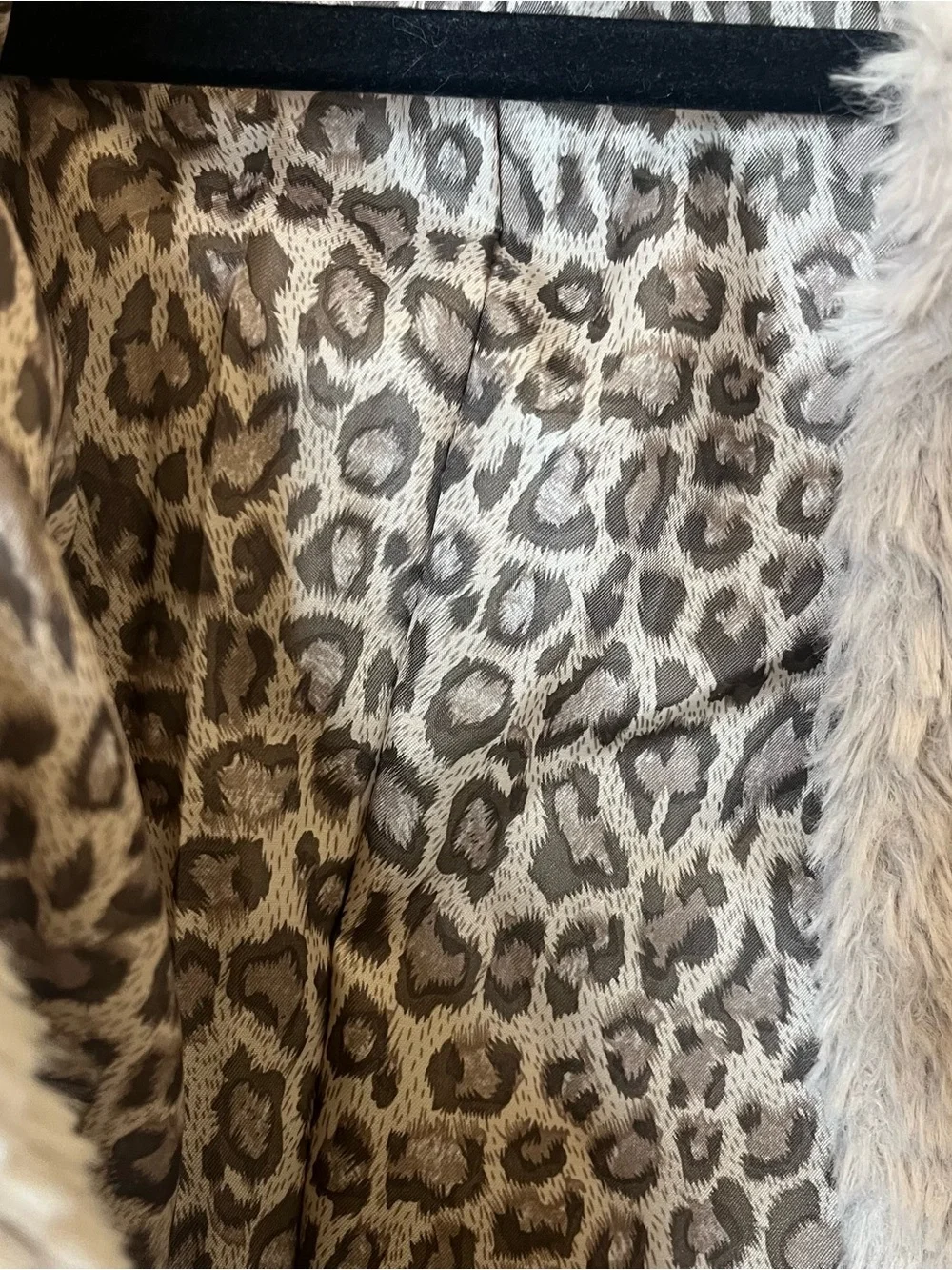 Kenneth Cole Cozy Faux Teddy Coat in Light Gray Sz S